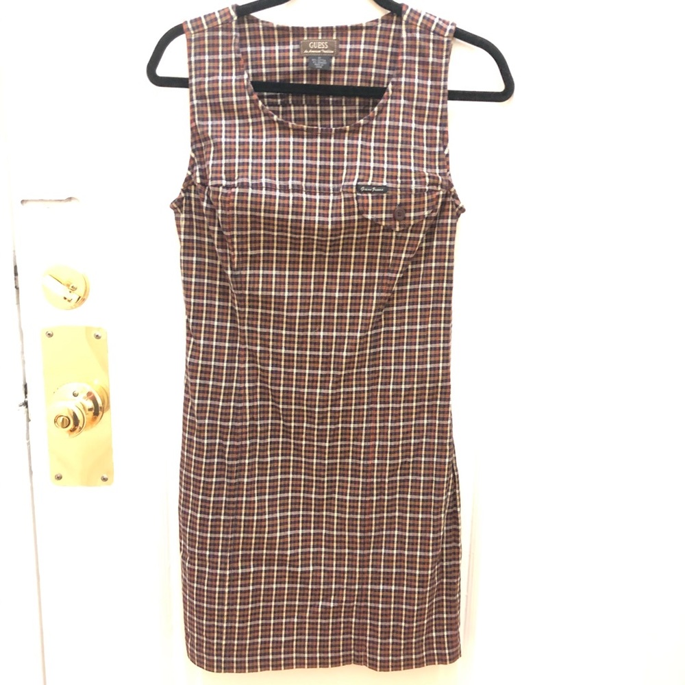 Vintage Guess Plaid Schoolgirl Dress